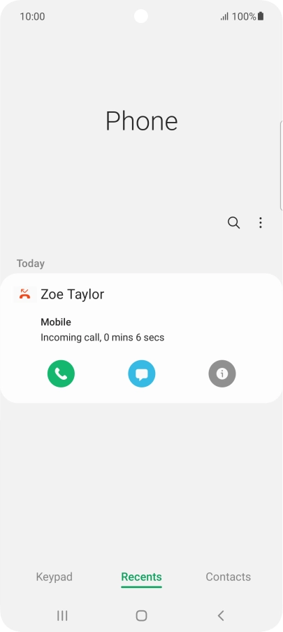 Press the info icon.