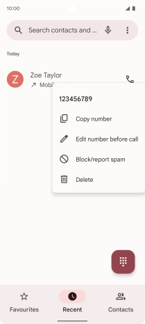 Press Block/report spam.