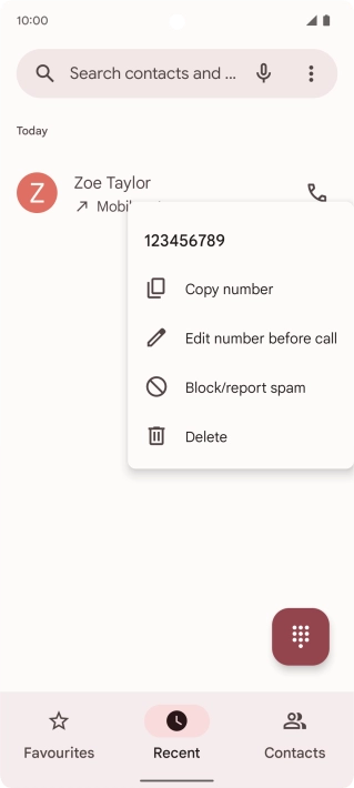 Press Block/report spam.