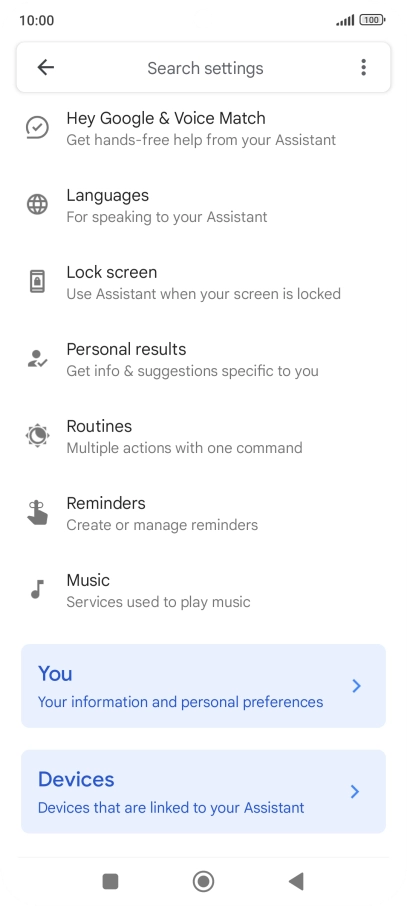Press Hey Google & Voice Match.