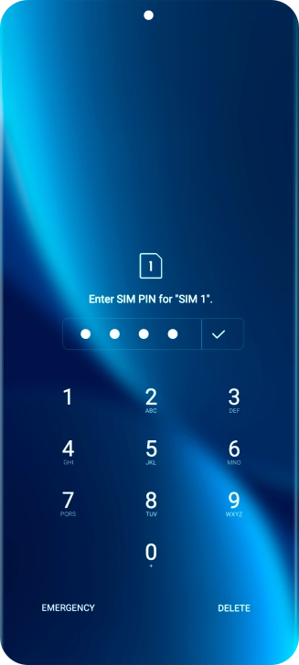 If you're asked to key in your PIN, do so and press the confirm icon. If you're asked to key in your PIN, do so and press the confirm icon.