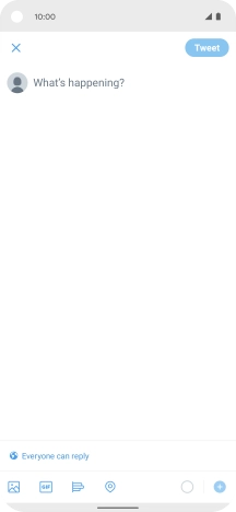 Press the text input field.
