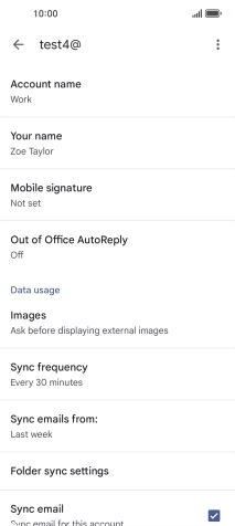 Press Account name and key in the required name.