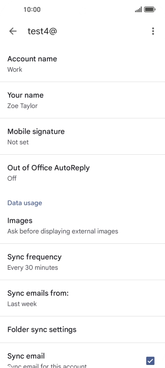 Press Account name and key in the required name.