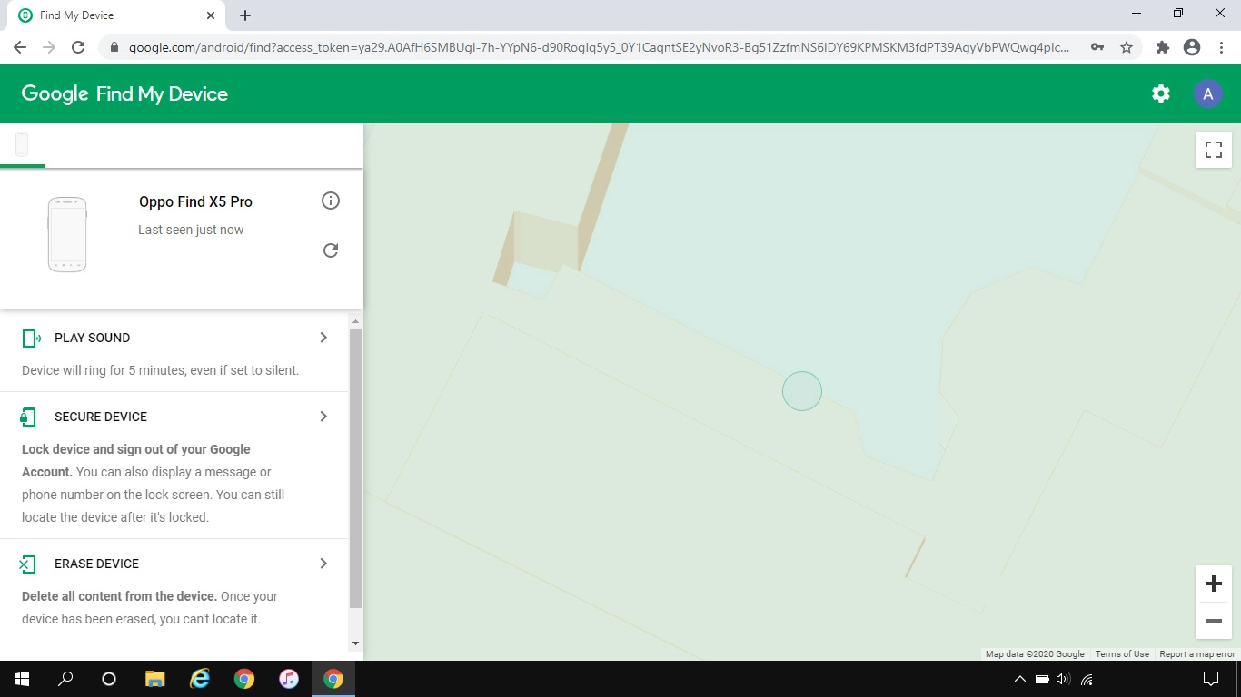 Click the required device.