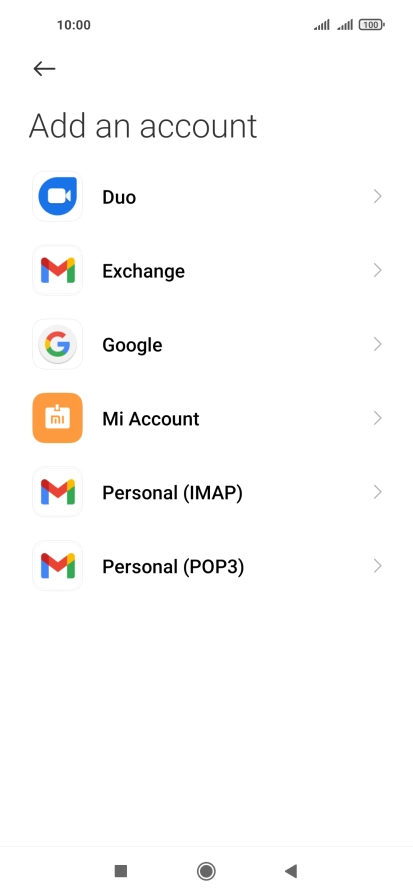 Press Personal (POP3).