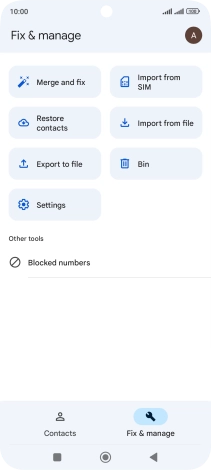 Press Import from SIM.