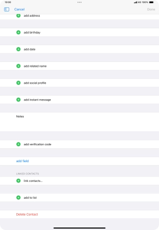 Press link contacts....