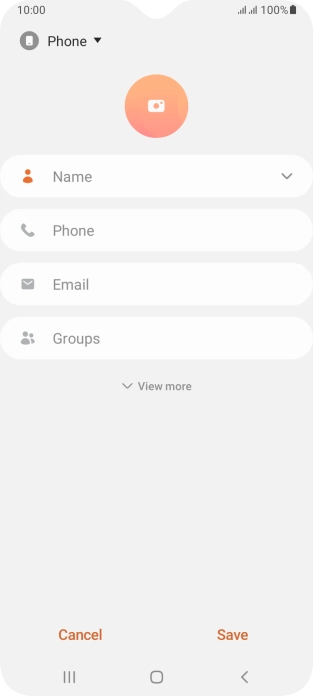 Press the address book drop down list.