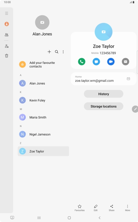 Press the call icon.
