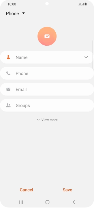 Press the address book drop down list. Press the address book drop down list.