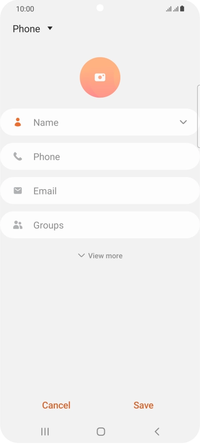 Press the address book drop down list. Press the address book drop down list.