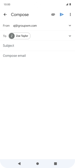 Press Subject and key in the required subject.
