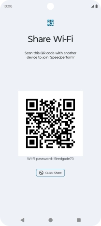 Place the QR code inside the camera frame on the other device to scan the code.