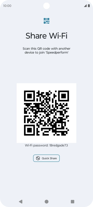 Place the QR code inside the camera frame on the other device to scan the code.