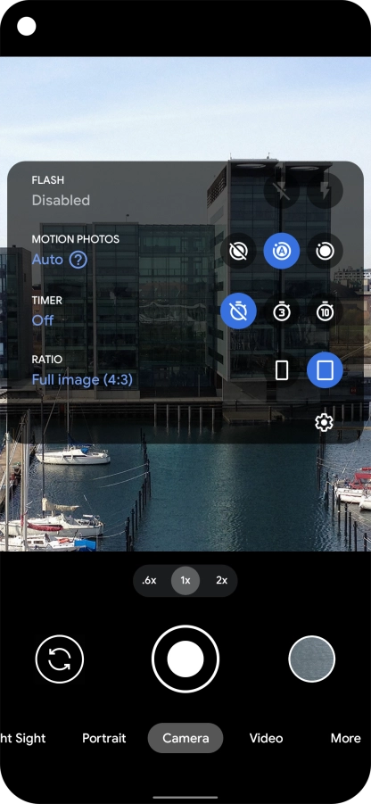 Press the required setting. Press the required setting.
