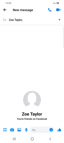 Press the text input field.