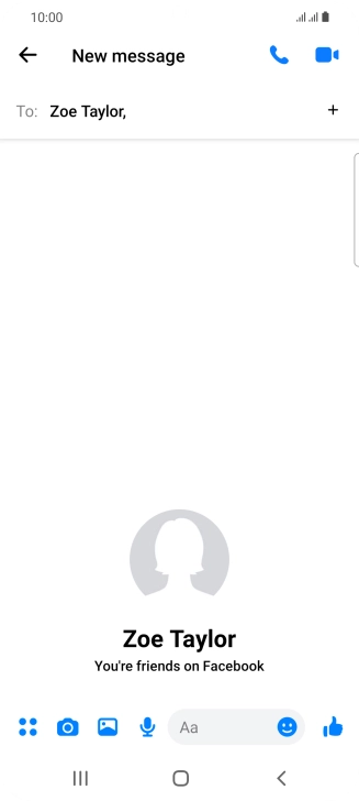 Press the text input field.