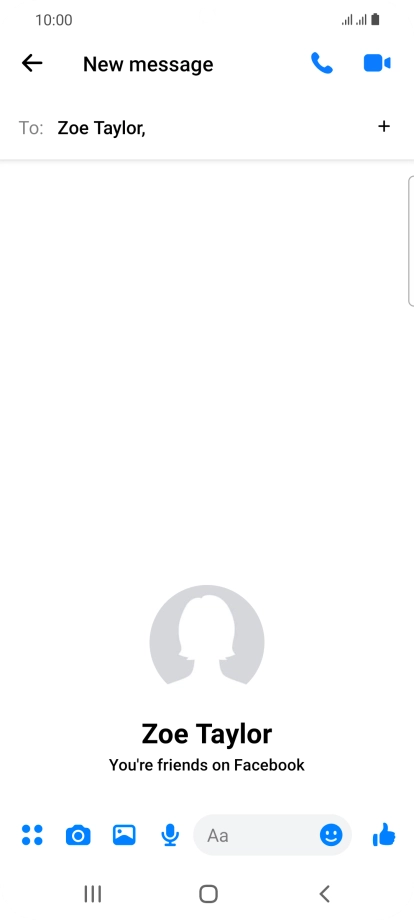 Press the text input field.