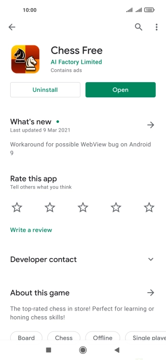 Press the Home key to return to the home screen.