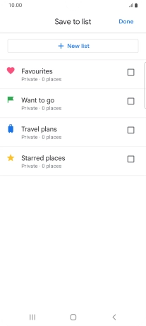 Press the required setting.