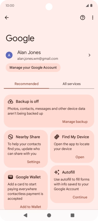 Press Find My Device. Press Find My Device.