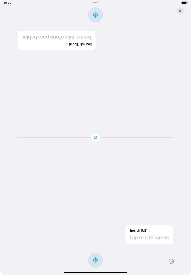 Press the end icon to end two-way view.