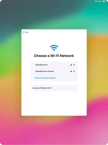 Press the required Wi-Fi network.