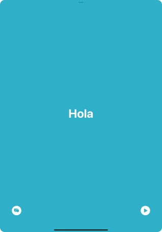 Press the split view icon to go back to display of both languages.