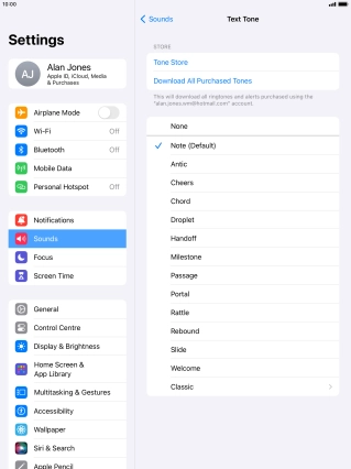 Press the required message tones to hear them.