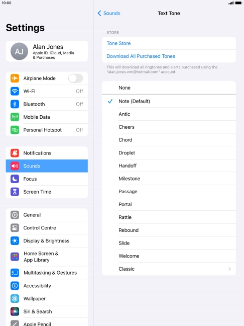 Press the required message tones to hear them.