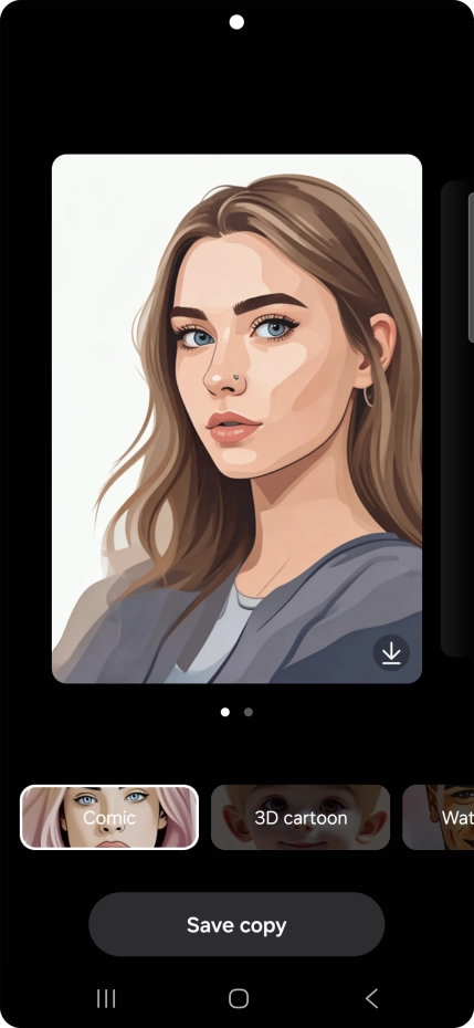 Press Save copy to save the generated photo suggestion.
