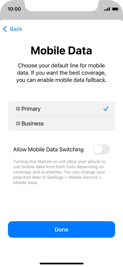 Press the indicator next to Press the indicator next to
