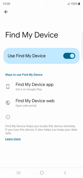 Press the Home key to return to the home screen.
