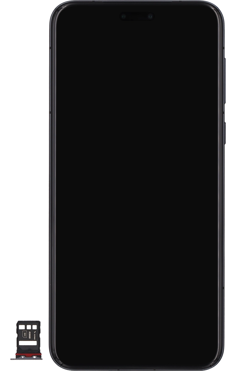 Turn your SIM as illustrated in the first SIM holder and place it in the SIM holder.