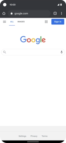 Press the menu icon. Press the menu icon.