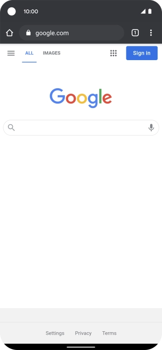 Press the menu icon. Press the menu icon.