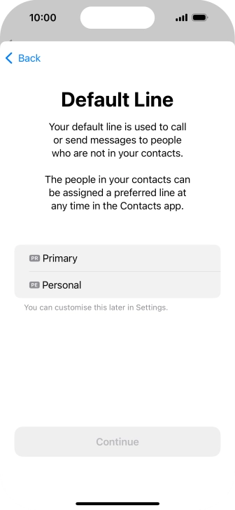 Press the required price plan.