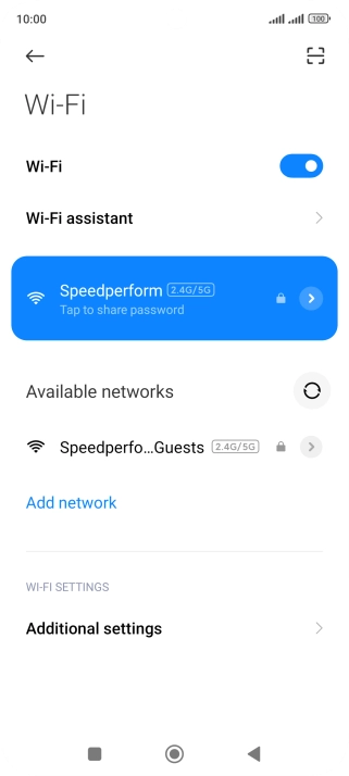 Press the Home key to return to the home screen.