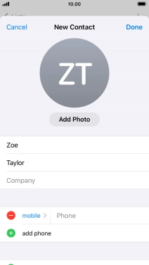 Press Phone and key in the required phone number.