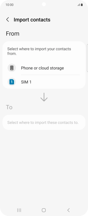 Press the name of the SIM.