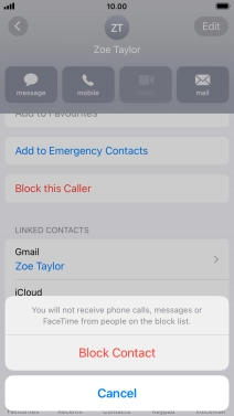 Press Block Contact.