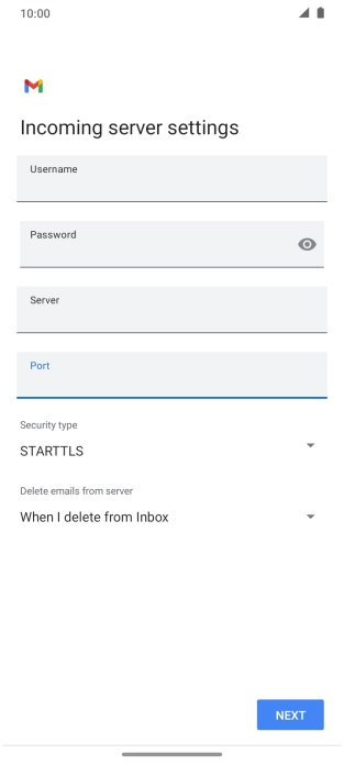 Press the drop down list below 
