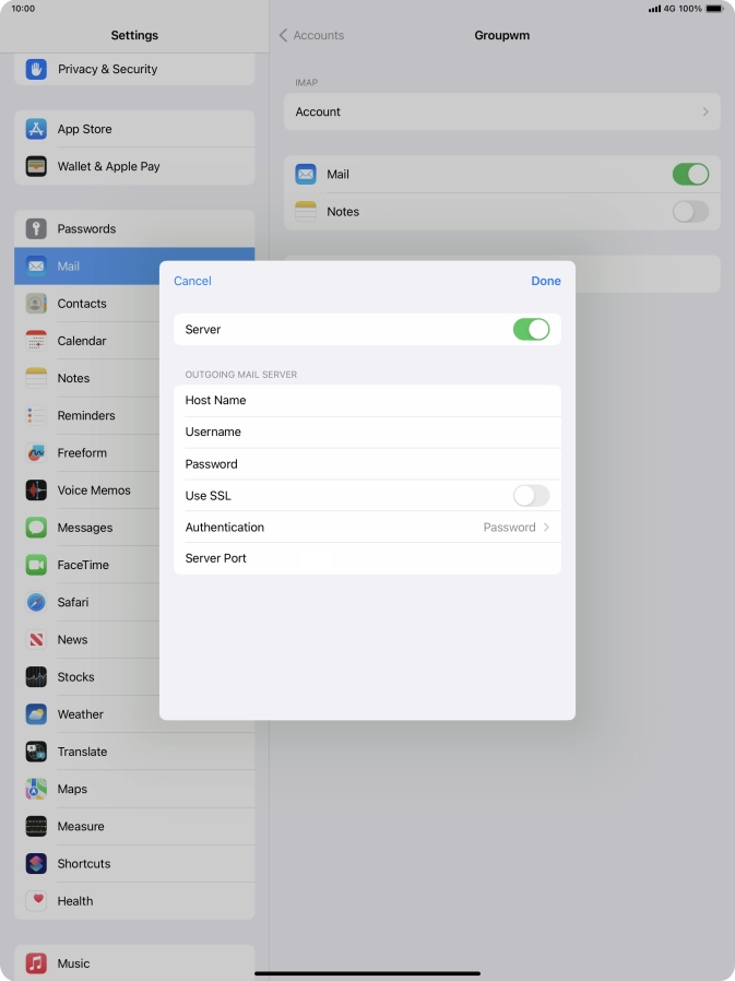 Press the indicator next to Press the indicator next to