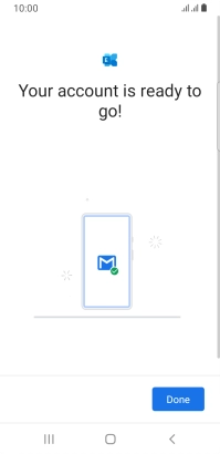 If this screen is displayed, your email account has been recognised and is being set up automatically. Follow the instructions on the screen to key in more information and finish setting up your phone. If this screen is displayed, your email account has been recognised and is being set up automatically. Follow the instructions on the screen to key in more information and finish setting up your phone.