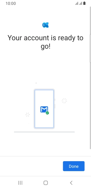 If this screen is displayed, your email account has been recognised and is being set up automatically. Follow the instructions on the screen to key in more information and finish setting up your phone. If this screen is displayed, your email account has been recognised and is being set up automatically. Follow the instructions on the screen to key in more information and finish setting up your phone.