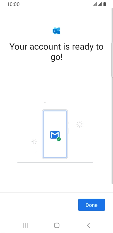 If this screen is displayed, your email account has been recognised and is being set up automatically. Follow the instructions on the screen to key in more information and finish setting up your phone. If this screen is displayed, your email account has been recognised and is being set up automatically. Follow the instructions on the screen to key in more information and finish setting up your phone.