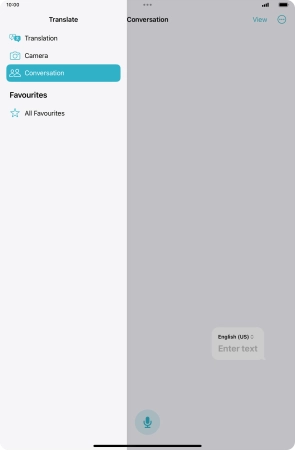 Press anywhere on the screen.