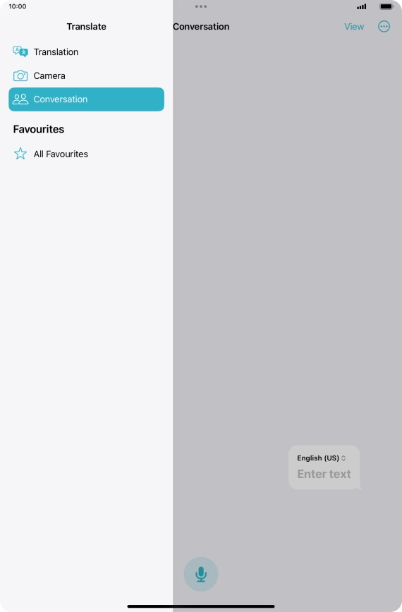 Press anywhere on the screen.