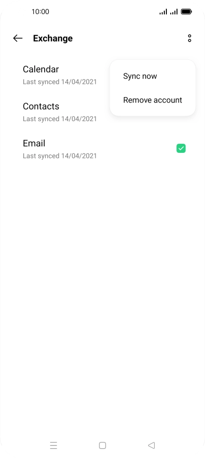 Press Remove account.